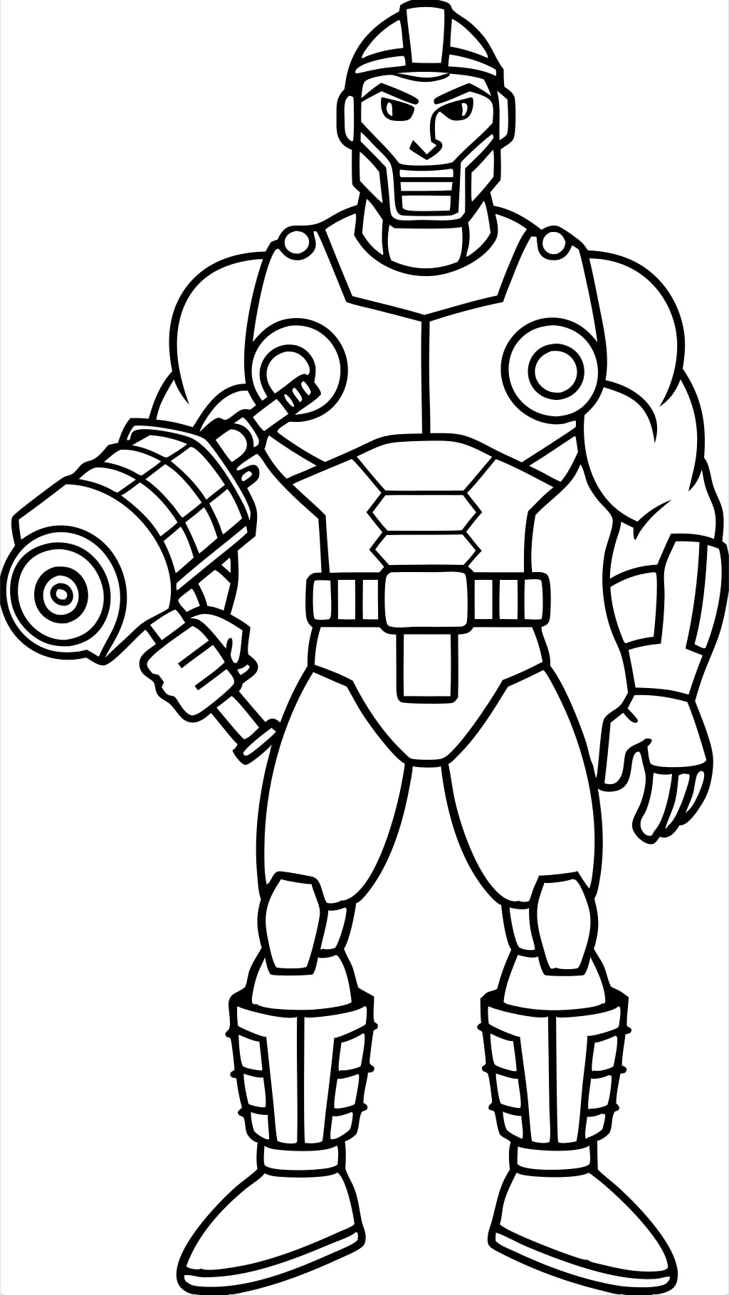 coloriage Titan Drill Man